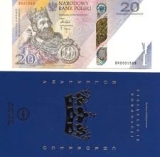 POLAND NEW  2025 20 Zlotych GEM UNC Comm.  Poland 1st King 1000 Years W/Folder