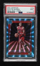 2021 Panini Donruss Rated Rookie Holo Teal Laser Scottie Barnes PSA 9 MINT 0h0m