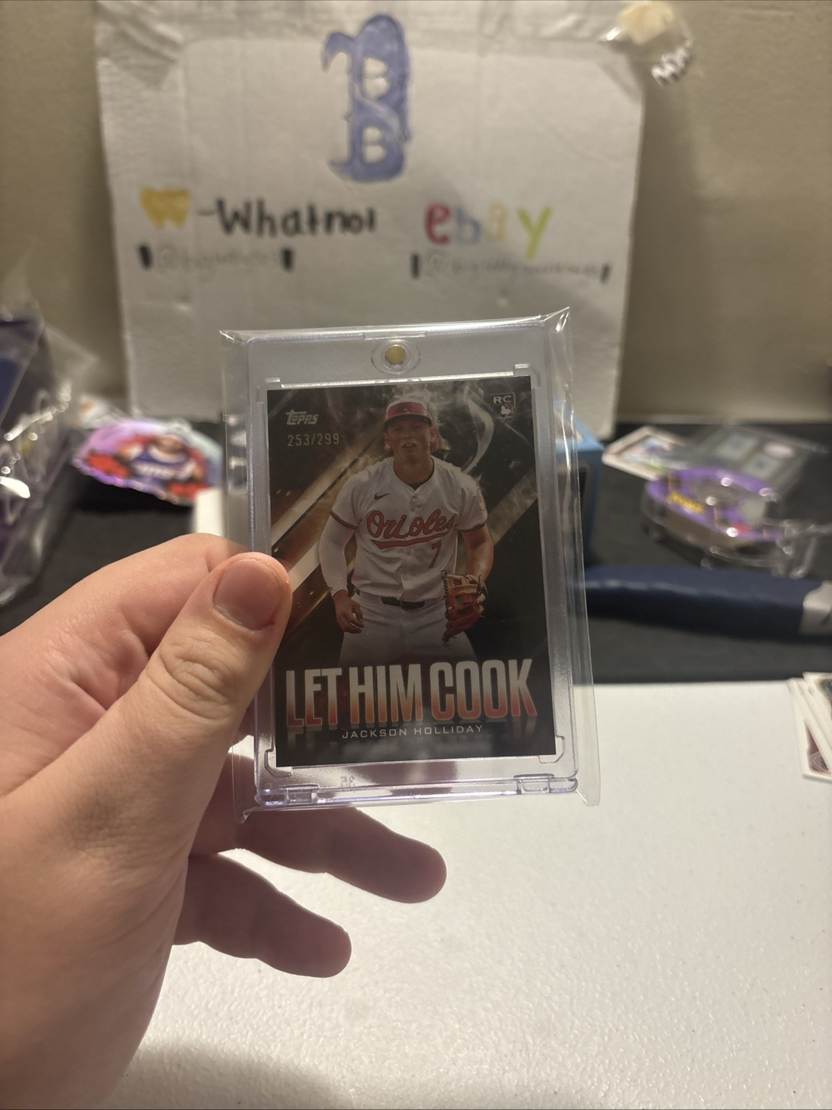 2024 Topps Update Series - Let Him Cook Black #LHC-25 Jackson Holliday /299 RC