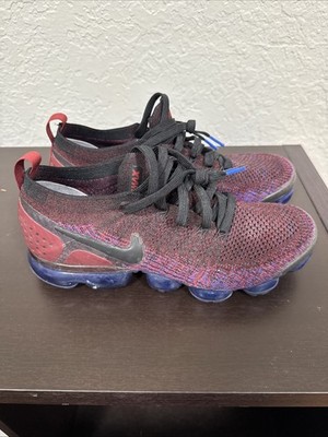 2018 Nike Air Vapormax Flyknit 2 Team Red Racer Blue Nike Air Vapormax Flyknit 2 Black/Team Red/Racer Blue 942843  main image 4