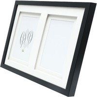 Deknudt S65KK2 Bilderrahmen Schwarz Doppel-Passepartout 2 Bilder 10X15 Cm