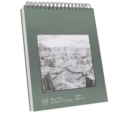 Spiral Sketchbook 9x12, 100 Sheets, 100Gsm Art Paper, White