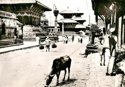 Kathmandu Nepal Un aspect du quartier des temples