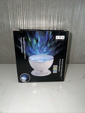 Ocean Wave Projector Night Light w/ Built In Mini Music Player  Remote