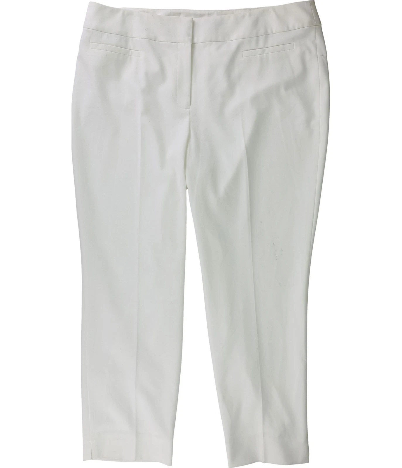 Nine West Womens Capri Straight Leg Cropped Casual Pants, white, 14