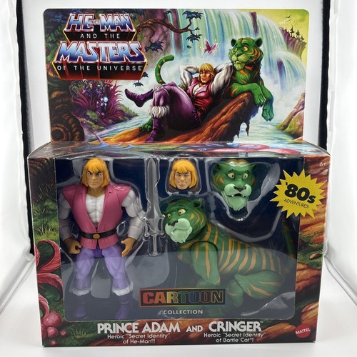 Masters Of The Universe Origins Cartoon PRINCE ADAM He-Man & CRINGER MOTU NEW