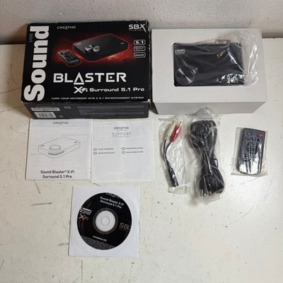 Creative Labs Sound Blaster X-Fi Surround 5.1 Pro SB1095 External USB Sound Card