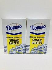 Domino Premium Pure Sugar 100x3.5G Packets Lot Of 2 EXP 10/28