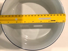 2 DANSK BISTRO WHITE W/ NAVY BLUE RIMS ROUND SERVING BOWLS 7" and 8" — photo 6