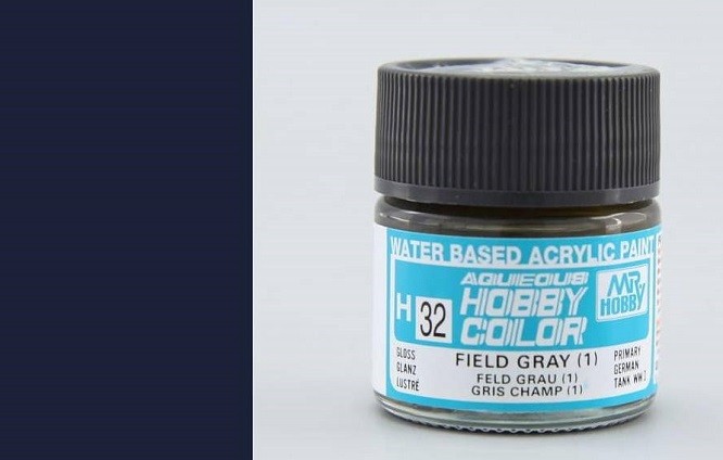 Mr Hobby - Gunze H-032 - Aqueous Hobby Colors (10Ml), Field Gray (1)