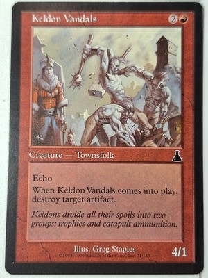 Keldon Vandals - Urza's Destiny - Magic the Gathering MTG Nice!