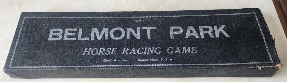 MARX BROS. VINTAGE HORSE RACING GAME BELMONT PARK C. 1931 TABLE TOP PARTY GAME - Image 3 of 4