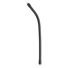 12" Gooseneck 1/4"-20 Male to Male Thread Flexible Tube Extension Black New