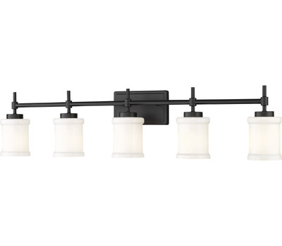 Z-Lite 622-5V Cadoc 5 Light 41'' Wide Vanity Light - Matte Black
