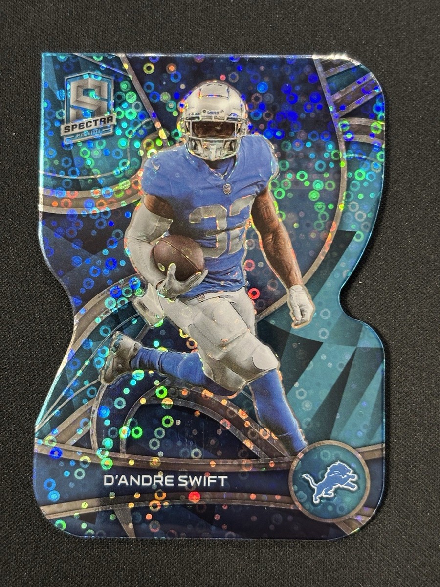 2022 Panini Spectra - D'Andre Swift #32 Neon Blue Prizm Die-Cut