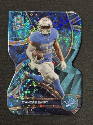 2022 Panini Spectra - D'Andre Swift #32 Neon Blue Prizm Die-Cut