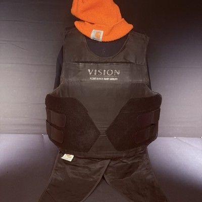 PB Armor 3A Vest Size Large Long IIIA Ballistic Bullet Proof Concealable Armor