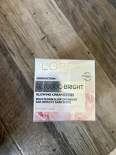 L'Oreal Paris Glycolic Bright Glowing Night Cream with Glycolic Acid 50ml NEW