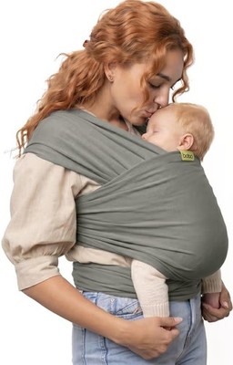 Boba Baby Grey Wrap Carrier Sling Original Baby Sling Carrier for Newborns