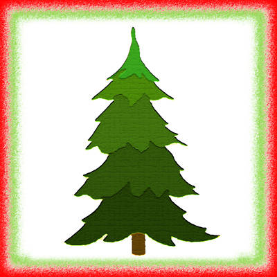 Sizzix Christmas Tree #2 large die #654987 Retail $15.99 Cuts Fabric! Retired