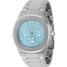 Invicta Men's Watch Speedway Quartz Light Blue Dial Silver Steel Bracelet 48328