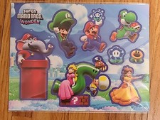 Super Mario Bros. Wonder Sticker Sheet - Pre-Order Bonus - New / Sealed