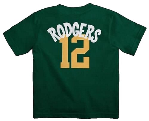 Green Bay Packers Jersey Mens 2XL Green Yellow NFL Football Aaron