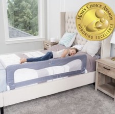 Totcraft Universal Baby Children Bed Rail For Box Spring Grey 35.5L19.5H