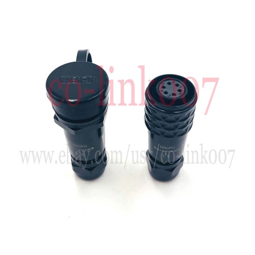 SA12 Inline 6pin IP67 Waterproof Plug Socket Connector 125V/5A Power Signal Plug - Picture 5 of 8