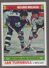 1977-78 Topps #215: Ian Turnbull RECORD BREAKER