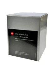 Genuine Leica 11668 Summilux-M 28mm f/1.4 ASPH Lens Empty Box Only Manufacture