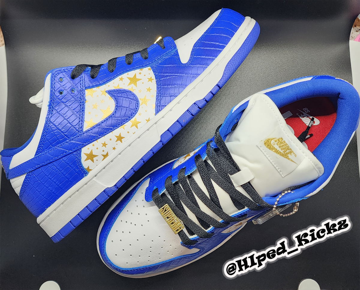 Nike SB Dunk Low OG QS Supreme Hyper Royal SIZE 10 ***100