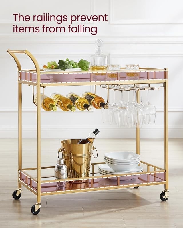 Gold Bar Cart, Home Bar Food Carts eBay