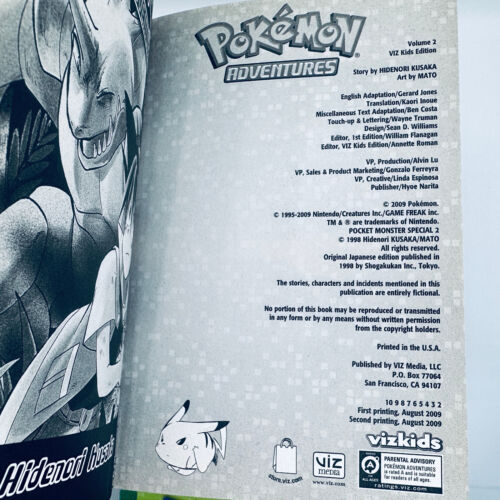 VizKids Pokemon Adventures 2010 Volume 1 - 5 Paperback - Picture 10 of 21