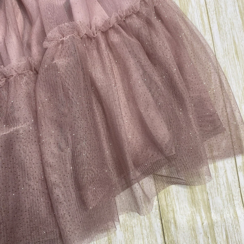 H&M Girls Size 6X / 7 Mauve Tan Orange Sparkle Glitter Tulle Skirts Lot of Two - Image 4 of 4