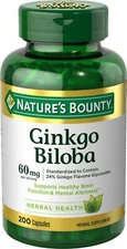 	Natures Bounty Ginkgo Biloba 60 Mg 200 Capsules 17243	