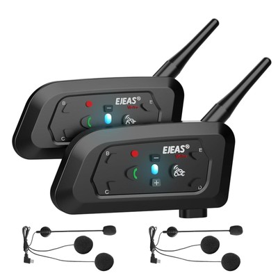 VNETPHONE V6 Motorrad Intercom Bluetooth Headsets 1200m bis zu 6 Reiters DSP-...