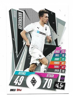 N.Bmg16 Patrick Herrmann Borussia Monchengladbach - Match Attax 2020 21 Topps
