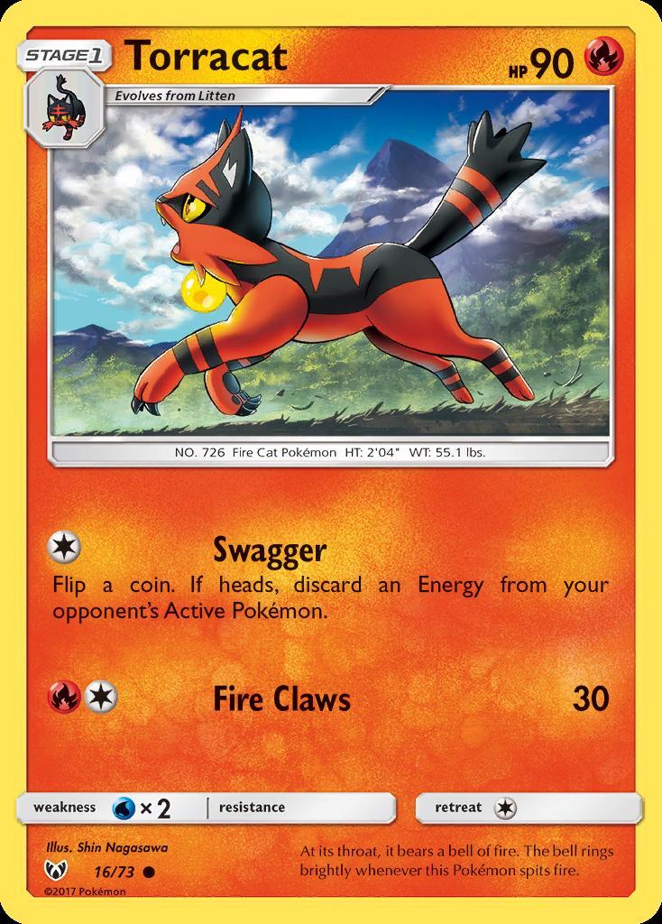 Pokemon Torracat (16/83) Shining Legends LP