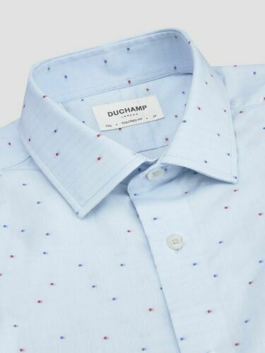 Cravate En Soie Tissée Duchamp London Blue Label - Fait Main Au Royaume-Uni, Multicolore, Occasion
