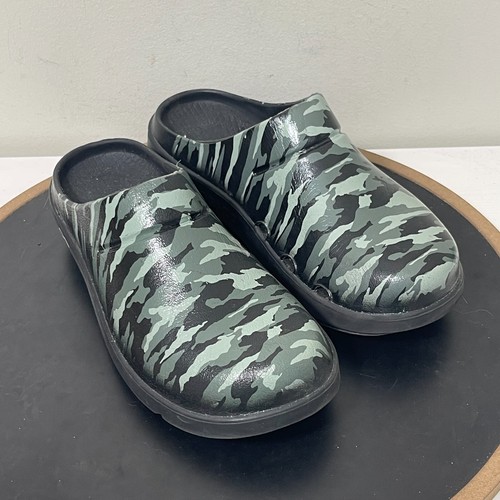 Zuecos de recuperación OOFOS OOcloog camuflaje hombres 8 mujeres 10 verdes negros sin cordones cómodos - Imagen 2 de 14