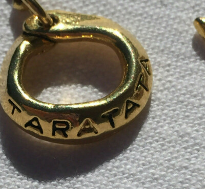 Collier Signé Taratata Vintage - Doré, Perles Et Strass - Occasion En Bon état
