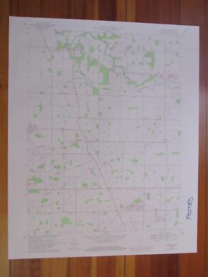 Wheeling Indiana 1982 Original Vintage USGS Topo Map | eBay