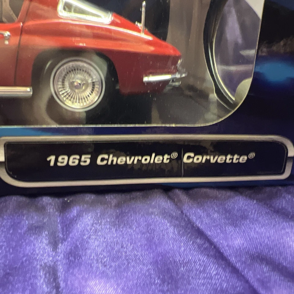 Chevrolet Corvette Fastback 1965 Maisto 1:18 rojo granate fundido a presión en caja nuevo en caja nuevo en caja nuevo Foto 2 de 4