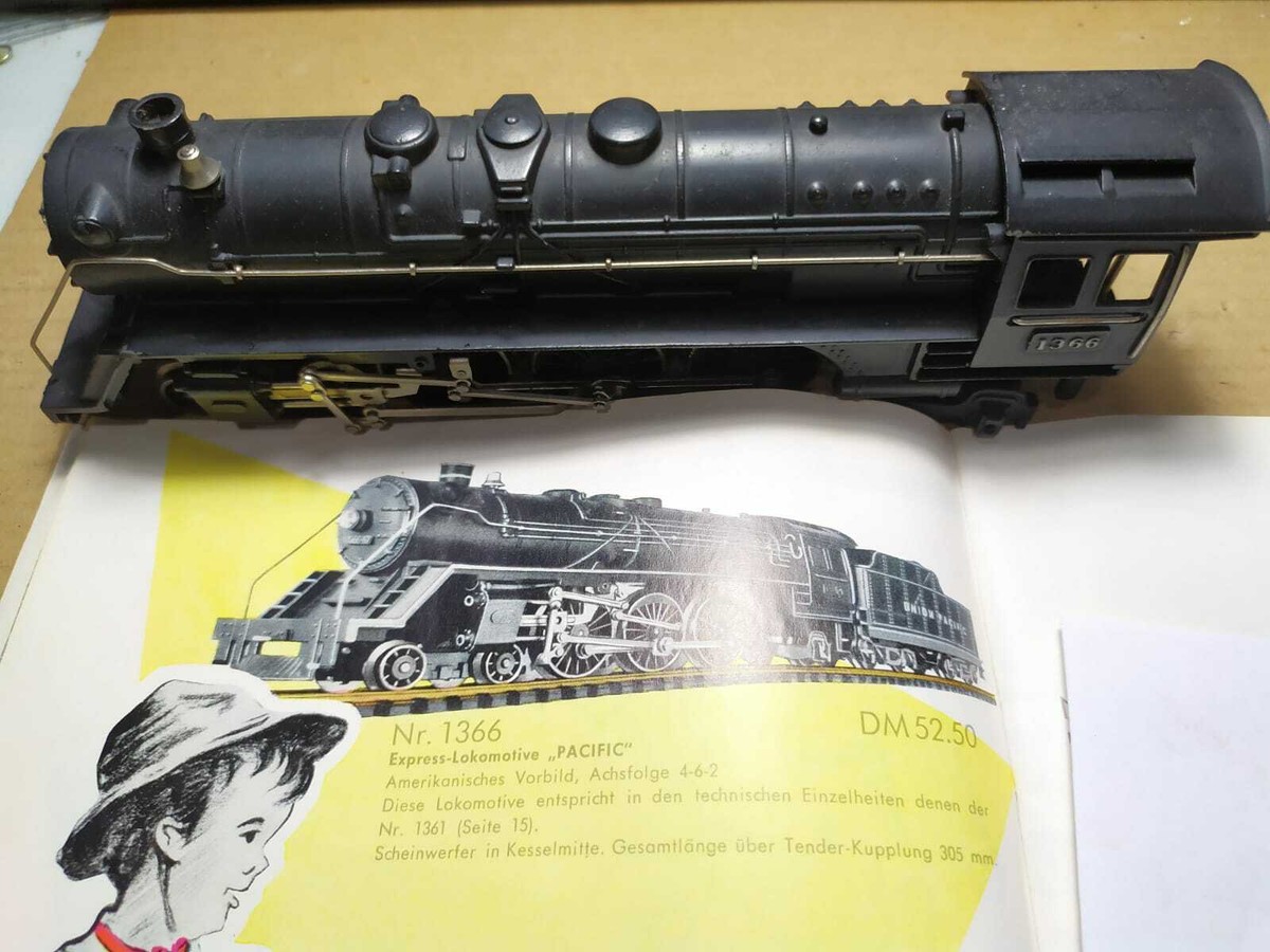 Locomotive Vapeur Fleischmann HO Pacific Express 231 - Réf 1366 - 1958 - Neuve