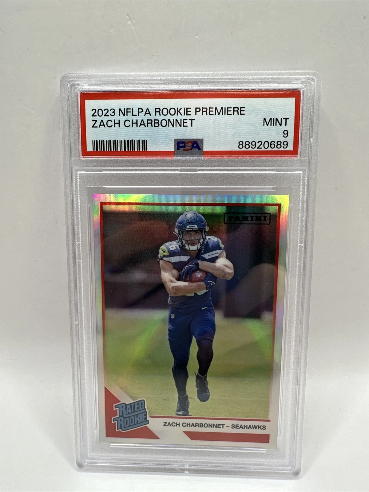 Zach Charbonnet Panini Nflpa Rookie Premiere Rated Rookies # Base