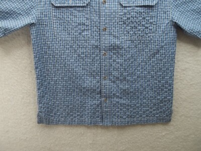Dubinik Chemise boutonnée à manches courtes pour homme - Style vintage