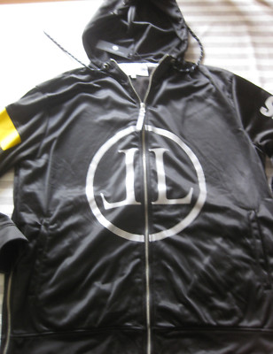 Leandro Lopes Trainingsjacke Jacke Gr. XL Schwarz große RückentaschNEUWARE