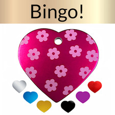 Custom Engraved Dog Tags Personalized Dog Collar Pet Tags Engraved Pet ID FLOWER