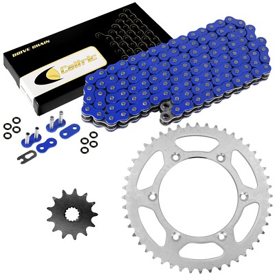 Blue O-Ring Drive Chain & Sprockets Kit for Yamaha YZ125 1999 2000 2001